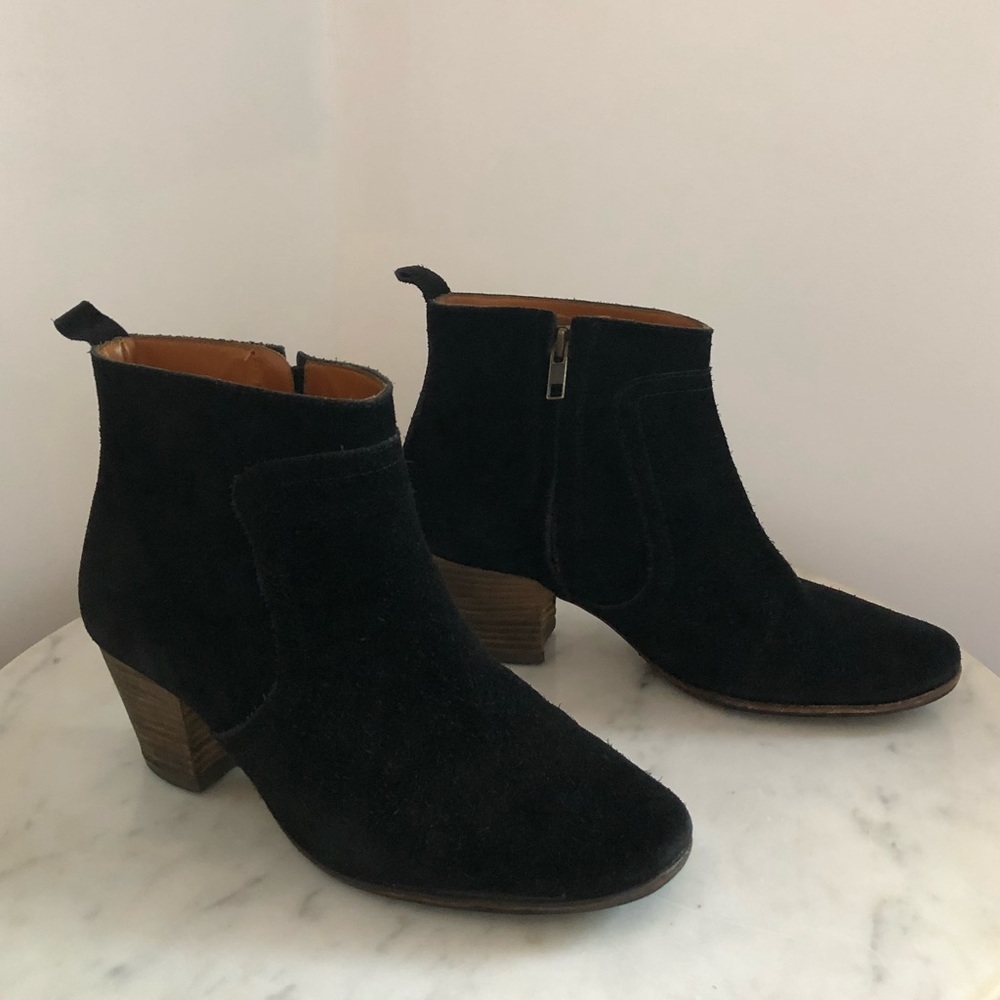Isabel Marant Black Suede Ankle Booties